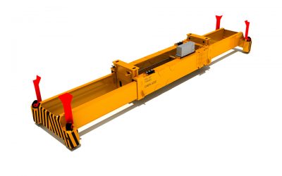 ALL ELECTRIC SINGLE LIFT SPREADER FOR YARD CRANES